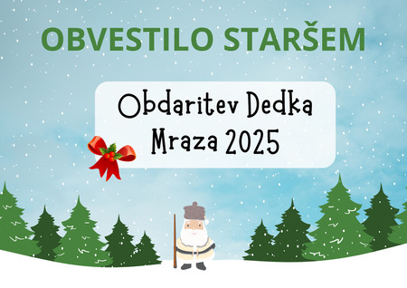 Fotografija: obvestilo