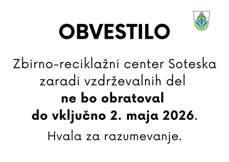 Fotografija: obvestilo